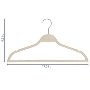 Elama Home 20 Piece Biodegradable Coat Hangers in Wheat (ELH-20)