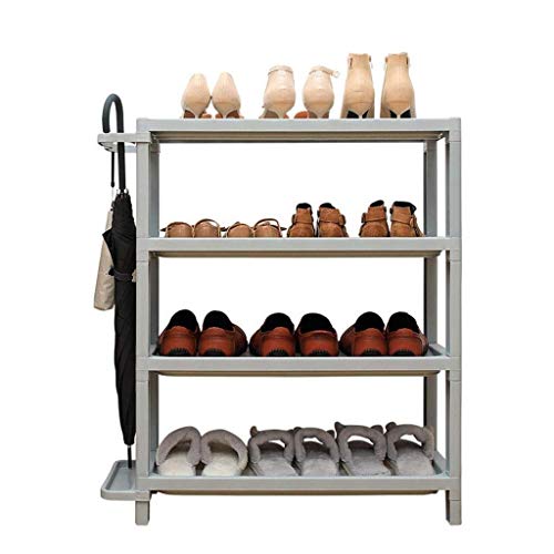 DINGZZ Simple Plastic Shoe Cabinet, Household Shoe Rack Against The Wall Multi-Storey Dormitory Bedroom Shoe Storage Rack
