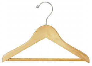 only hangers 11" children's wooden hanger w/ pant bar [ bundle of 25 ]