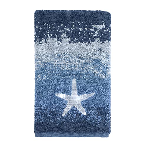 Avanti Linens - Fingertip Towel, Soft & Absorbent Cotton Towel (Batik Coastal Collection)