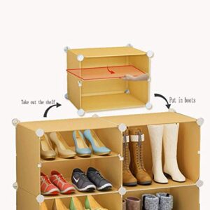 DINGZZ Multi-Layered Shoe Cabinet, Student Assembled Shoe Shelf, Durable Bedroom Multi-Level Household