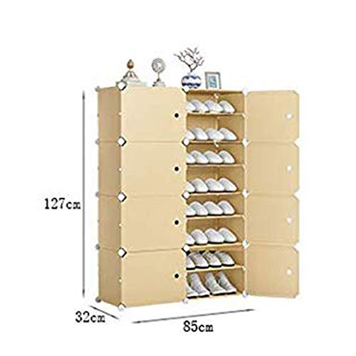 DINGZZ Multi-Layered Shoe Cabinet, Student Assembled Shoe Shelf, Durable Bedroom Multi-Level Household