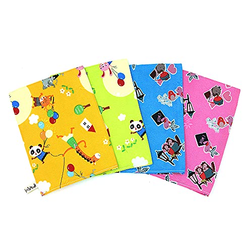 Hwangsil Scrub Towel Korean Exfoliating Towel Bath Washcloth 4pcs Soft Skin Care Square Type Lamoure Zoo Design Bath Washcloth 4pcs Square Type Lamoure Zoo Design