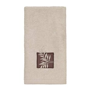 avanti linens - fingertip towel, soft & absorbent cotton towel (serenity collection, beige)