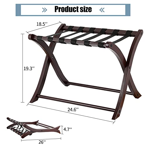 SYBELIJAH Luggage Rack, Luggage rack, Folding luggage rack for Guest Room, Bedroom Hotel, Living Room