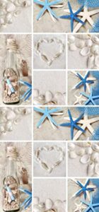 jalibei beautiful starfish hand towels seashells bathroom hand towels soft kitchen dish towels 13.6 x 29' for household daily use | home decoration | carry-on hotel gym spa