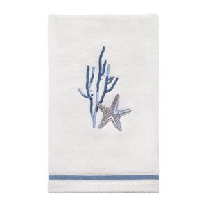 avanti linens - fingertip towel, soft & absorbent cotton towel (abstract coastal collection)