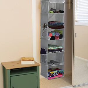 Simple Houseware Hanging Closet Organizers Storage, 6 Shelves + 3 Shelves