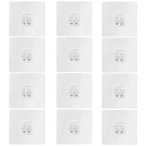 alliebe 12pcs kitchen bathroom self adhesive stickers for shower organizer basket caddy without drilling no holes