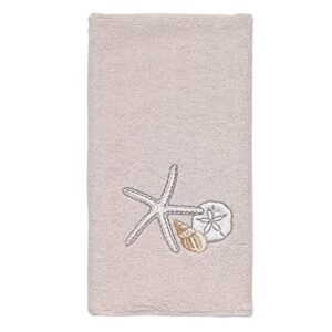 Avanti Linens - Fingertip Towel, Soft & Absorbent Cotton Towel, Beach Inspired Bathroom Accessories (Seaglass Collection)