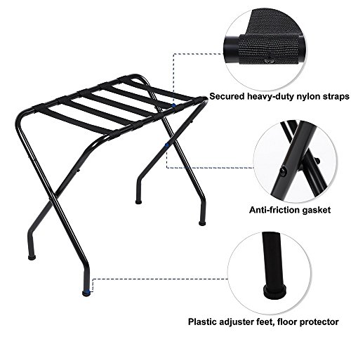 Vasitelan Metal Folding Luggage Rack, Steel Frame, Foldable Luggage Rack for Hotel Metal Folding Luggage Rack, Steel Frame, Foldable Luggage Rack for Hotel