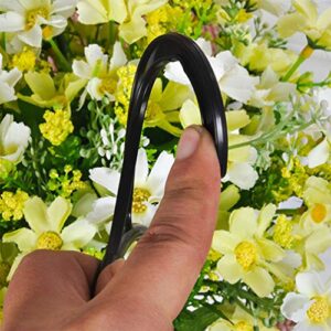 TOPBATHY 10Pcs Scarf Hanging Rings Scarf Hook Hanger Plastic Multifunctional Circle Hanger for Tie Belt