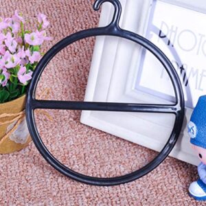 TOPBATHY 10Pcs Scarf Hanging Rings Scarf Hook Hanger Plastic Multifunctional Circle Hanger for Tie Belt