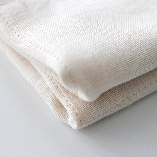 Nawrap 100% Organic Cotton, Face Towel, Green/Ivory