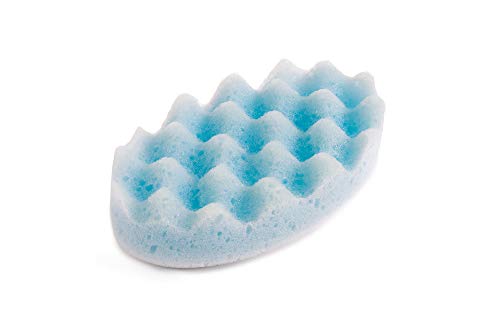 Juvo Products Replacement Bath Sponges for Combination Lotion Applicator and Bathing Wand, 2-Pack, Blue