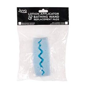 Juvo Products Replacement Bath Sponges for Combination Lotion Applicator and Bathing Wand, 2-Pack, Blue