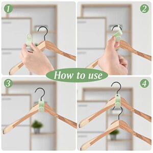 100 Pcs Clothes Hanger Hook Connector, 4 Colors Clothes Hangers Plastic Hooks, Hangers Space Saving Organizer for Heavy Clothes Closet