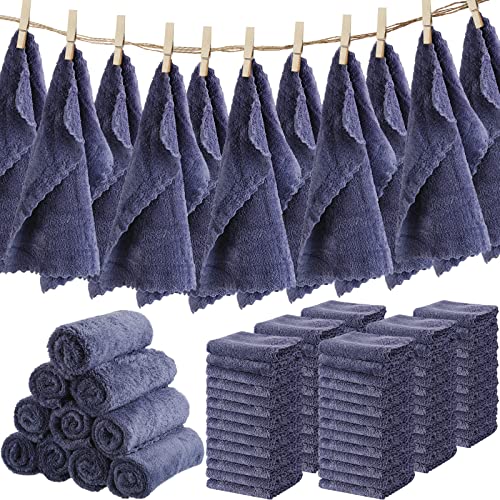 150 Pcs Microfiber Washcloths Towels Bulk 12 x 12 Inch Soft Absorbent Washcloths Set Coral Velvet Towels Face Wash Cloth Quick Drying Face Towels Spa Facial Wash Clothes Washcloths For Bath Spa