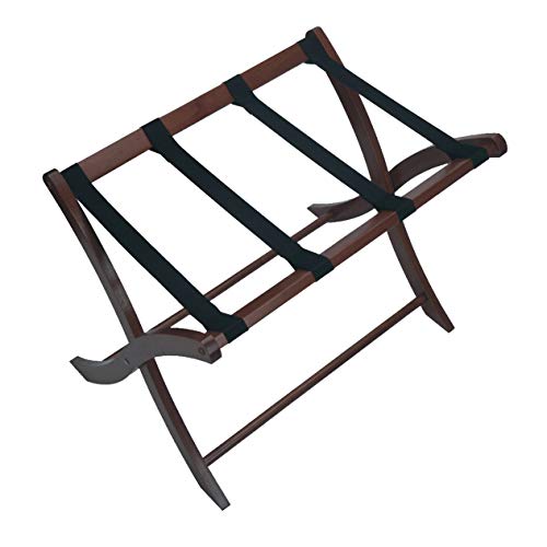 Winsome Remy Shelf Luggage Rack, Cappuccino & Wood Scarlett Storage/Organization, Antique, Walnut