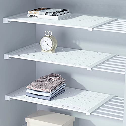 HDAIUCOV Tension Shelf, Expandable Shelf, Adjustable Shelves for Closet/Camper 11.81"-15.75"