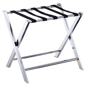 luggage racks- hotel stainless steel luggage rack hotel bedroom clothes rack home folding room floor rack -45☓54.5☓68cm