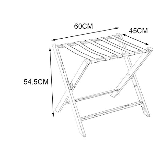 Luggage Racks- Hotel Stainless Steel Luggage Rack Hotel Bedroom Clothes Rack Home Folding Room Floor Rack -45☓54.5☓68cm