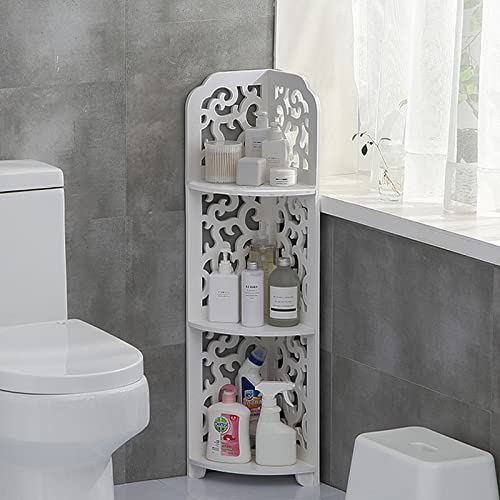 Yeysynana 3 Tier Corner Shelf,Corner Shower Caddy,Bathroom Caddy Organizer Shower,Ladder Corner Shelf for Living Room,Bathroom Shelves Freestanding for Small Spaces (Baroque)