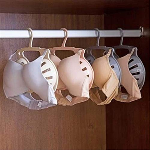 4PACKs Anti-Deformation Bra Hanger, Bra-Shaped Drying Rack, 360-Degree Rotatable Underwear Hanger with Protective Hooks, Keep Your Bra in Good Shape, Cami Hanger Closet Organizer for Tank Tops