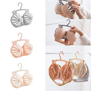 4PACKs Anti-Deformation Bra Hanger, Bra-Shaped Drying Rack, 360-Degree Rotatable Underwear Hanger with Protective Hooks, Keep Your Bra in Good Shape, Cami Hanger Closet Organizer for Tank Tops