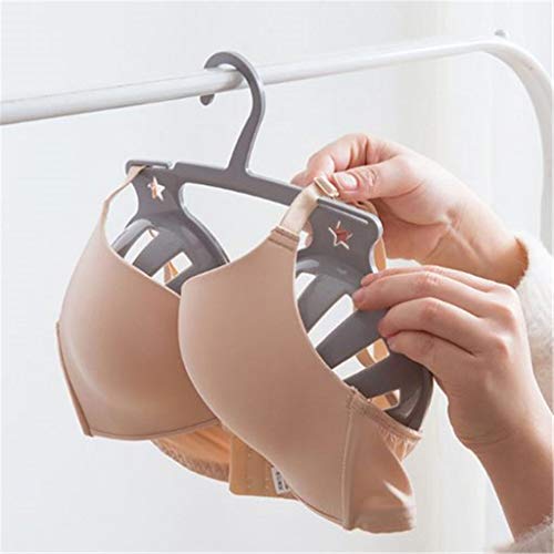 4PACKs Anti-Deformation Bra Hanger, Bra-Shaped Drying Rack, 360-Degree Rotatable Underwear Hanger with Protective Hooks, Keep Your Bra in Good Shape, Cami Hanger Closet Organizer for Tank Tops