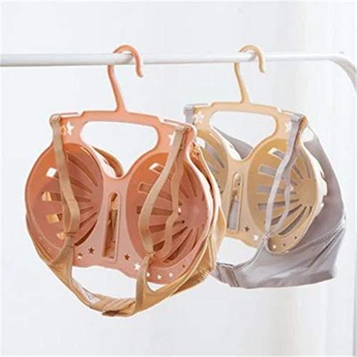 4PACKs Anti-Deformation Bra Hanger, Bra-Shaped Drying Rack, 360-Degree Rotatable Underwear Hanger with Protective Hooks, Keep Your Bra in Good Shape, Cami Hanger Closet Organizer for Tank Tops