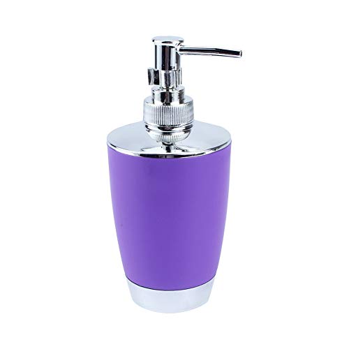 GOTOTOP Bathroom Sets Accessories 6PCS Includes Toothbrush Holder,Waste Bin,Soap Dish,Toilet Brush,Rinse Cup Sprayer Bottle,Purple