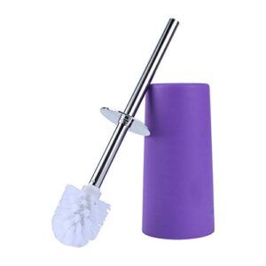 GOTOTOP Bathroom Sets Accessories 6PCS Includes Toothbrush Holder,Waste Bin,Soap Dish,Toilet Brush,Rinse Cup Sprayer Bottle,Purple