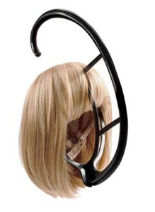 estelle space saving wig hanger - set of 2 hanging wig stands
