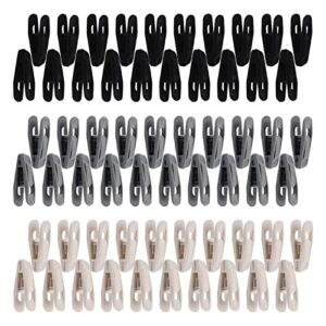 Velvet Hangers Clips，60 Pack 2.8" Baby Pants Hangers Velvet Clips,Flocking Plastic Clips for Hangers,Anti Slip Strong Finger Clips Perfect for Thin Velvet Hangers(Size:60 Pack)