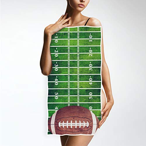 Vdsrup Grunge American Football Hand Towels Sports Field Towel Soft Bath Bathroom Towels Thin Guest Kitchen Tea Towels Dish Washcloths Housewarming Gifts 16 X 30 in