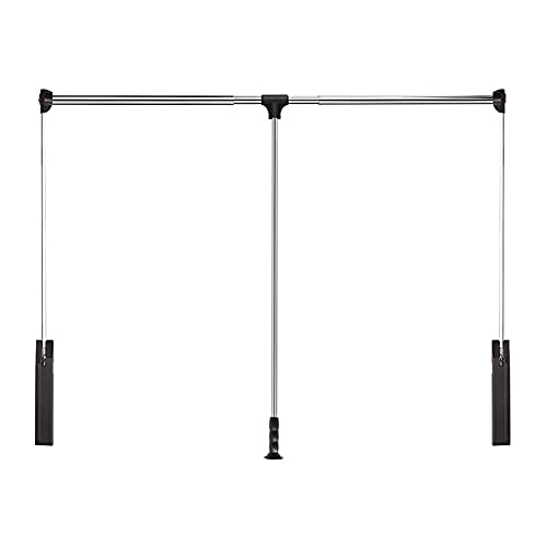 Large Wardrobe/Closet Lifter/Drop-Down Rail, Adjustable Width Hanger, Saving Space, Suitable for Wardrobe Width (110-160cm) (Size : 1150-1500mm)