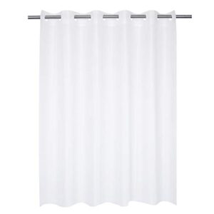 hotel grade no hooks needed waterproof shower curtain or liner,frost (peva, 71" x 74")