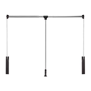large wardrobe/closet lifter, adjustable width double damping drop-down hanger, saving space, suitable for wardrobe width 1100-1600mm, bearing 30kg (size : 1150-1500mm)