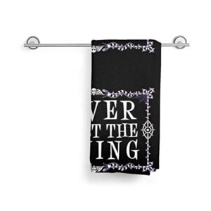 antcreptson Never Trust The Living Beetlejuice Ultra Soft Hand Towel Quick Dry Towel Highly Absorbent 30x16 Inch Face Wash Cloth Towel for Bathroom Gym Yoga