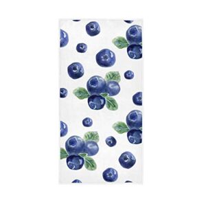 n/ a hand towels absorbent - fruits blueberry soft small hand towels decorative gym towels for bathroom, kitchen, travel, workout