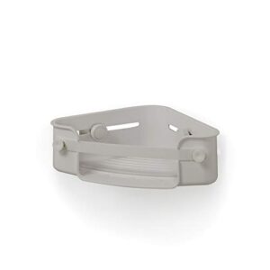 umbra flex with patented gel-lock technology suction cup, corner bin, grey