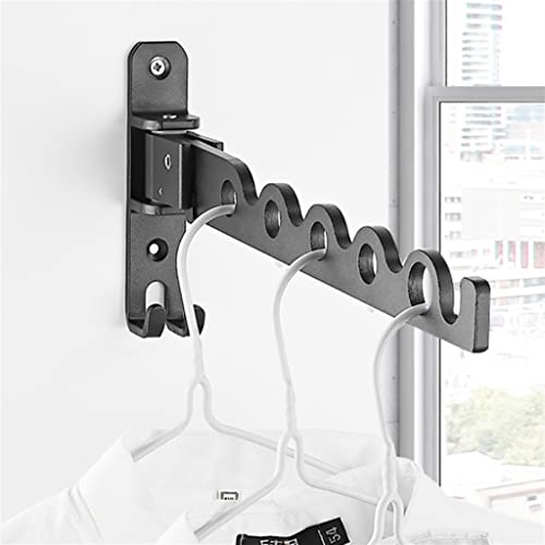 N/A Wall Mounted Foldable Clothes Hanger Retractable Clothes Rack ( Color : D , Size : 30x14x3cm )