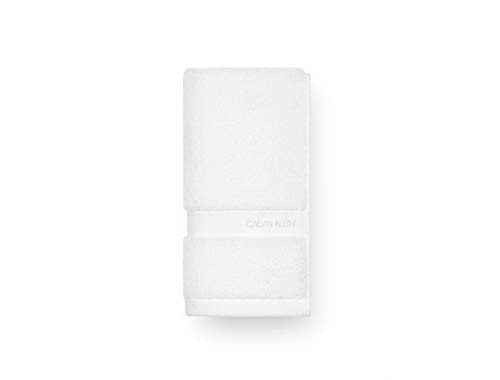 Calvin Klein Home Tracy Towel, Wash Cloth, White