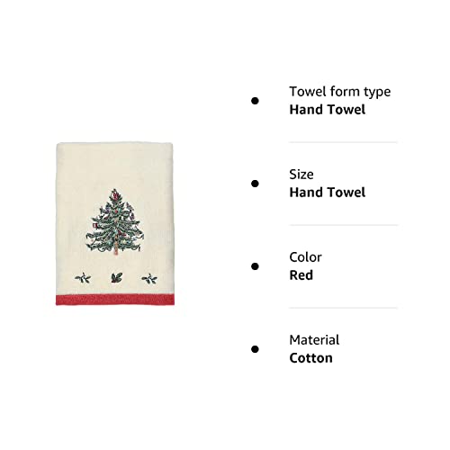 Avanti Linens Spode - Hand Towel, Soft & Absorbent Cotton Towel (Red)