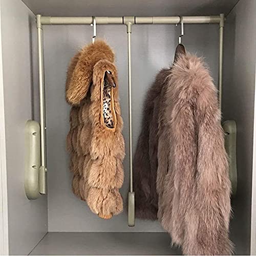 Pull-Down Wardrobe Hanger, Adjustable Closet Rod Wardrobe Lifter Storage Rack, Large Telescopic Hanger, Save Space, Can Bear 30KG (Size : 850-1150mm)