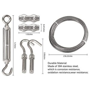 N/A Portable Windproof Clothes Rope with Stainless Steel Cable Fastening System Multifunctional Heavy Duty Laundry Rope