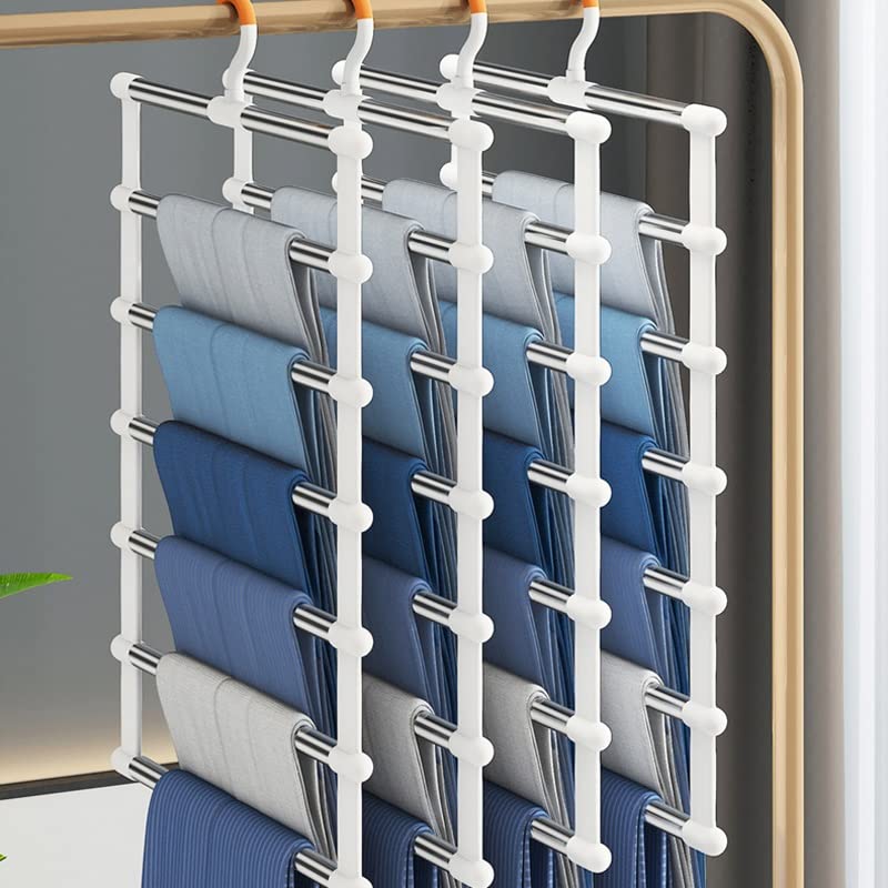 N/A Portable Storage Hanger Pants Rack Multifunctional Storage Rack ( Color : OneColor , Size : 36*62.5cm )