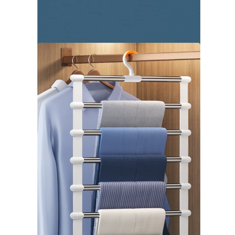 N/A Portable Storage Hanger Pants Rack Multifunctional Storage Rack ( Color : OneColor , Size : 36*62.5cm )