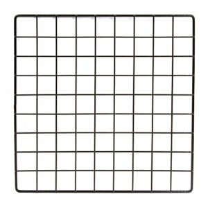 econoco commercial epoxy coated grid cubbies, 14" length x 14" width, black (pack of 48)
